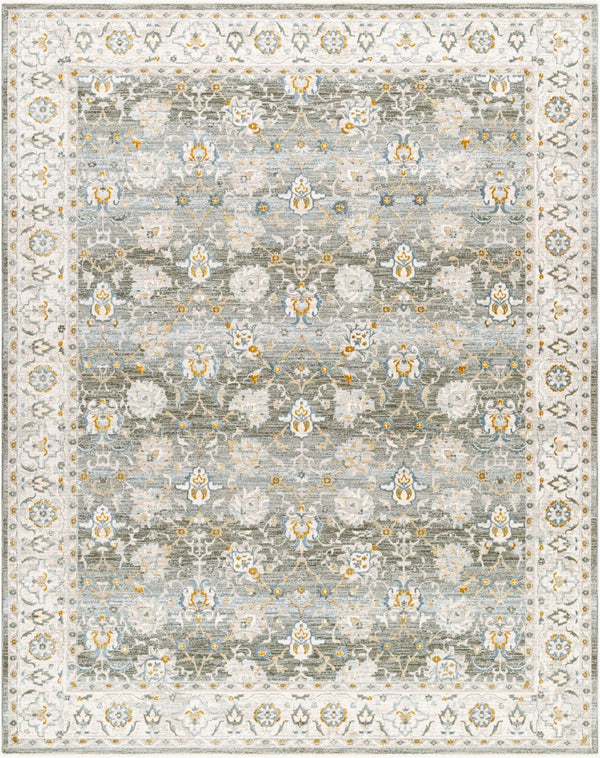 Livabliss Dresden Traditional Medallion Polyester Area Rug Machine Woven in Turkey for Large Rooms Taupe, Dusty Sa 7'10" x 10'2" DRE2312-710103