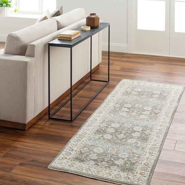 Livabliss Dresden Traditional Medallion Polyester Area Rug Machine Woven in Turkey for Large Rooms Taupe, Dusty Sa 2'7" x 10' DRE2312-2710