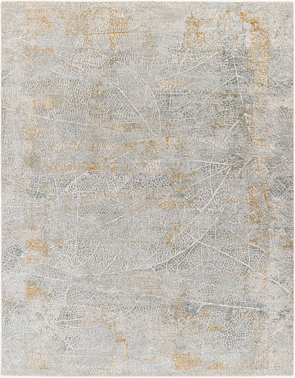 Livabliss Dresden Neutral Fringe Area Rug Machine Woven Polyester for Living Room or Bedroom Medium Gray, Wh 5' x 7'5" DRE2313-575