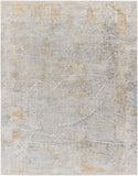 Dresden DRE-2313 9' x 12'2" Machine Woven Rug DRE2313-9122  Medium Gray, White, Light Slate, Gray, Mustard, Denim Surya