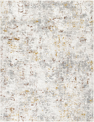 Dresden DRE-2315 9' x 12'2" Machine Woven Rug DRE2315-9122  White, Gray, Medium Gray, Light Slate, Mustard, Rust Surya