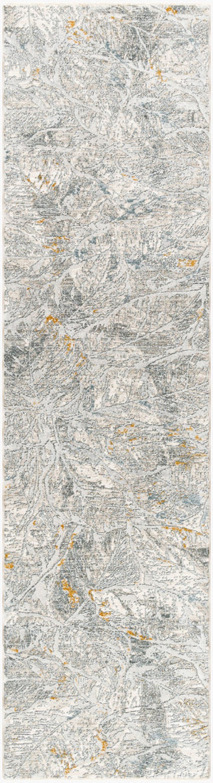 Livabliss Dresden Large Polyester Area Rug with Fringed Border for Living Room Floors White, Medium G 2'7" x 10' DRE2317-2710