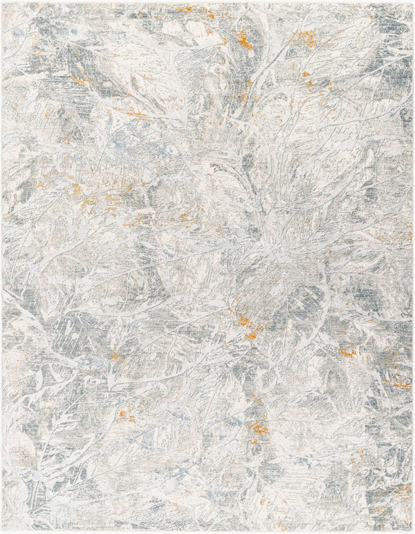 Livabliss Dresden Large Polyester Area Rug with Fringed Border for Living Room Floors White, Medium G 9' x 12'2" DRE2317-9122