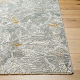 Dresden DRE-2317 9' x 12'2" Machine Woven Rug DRE2317-9122  White, Medium Gray, Light Slate, Gray, Denim, Mustard Surya