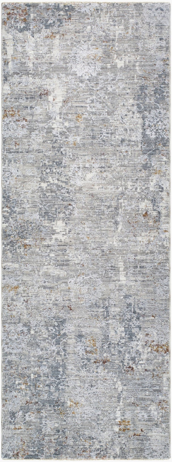 Livabliss Dresden Machine Woven Polyester Area Rug with Fringe for Modern Living Spaces Medium Gray, Gr 2'7" x 7'3" DRE2319-2773