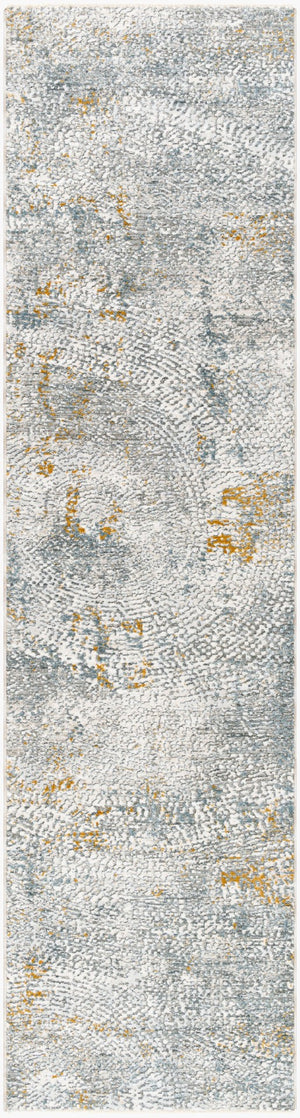 Livabliss Dresden Geometric Polyester Area Rug with Fringe Border for Living and Dining Rooms White, Medium G 2'7" x 10' DRE2320-2710