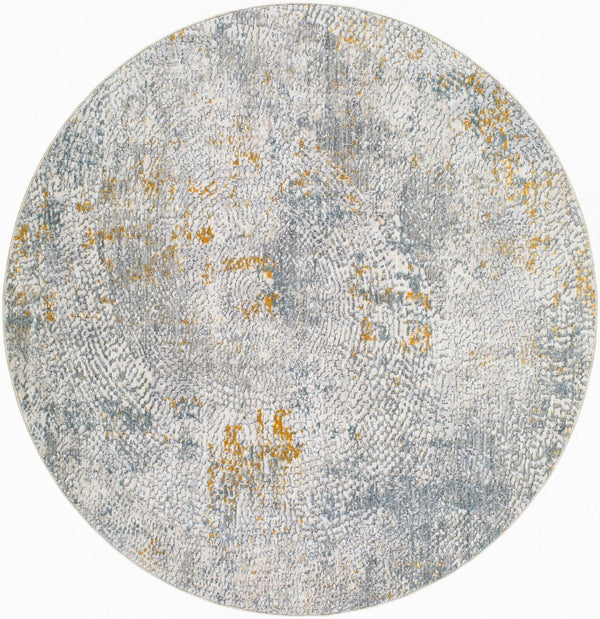 Livabliss Dresden Geometric Polyester Area Rug with Fringe Border for Living and Dining Rooms White, Medium G 5'3" x 5'3" DRE2320-53RD