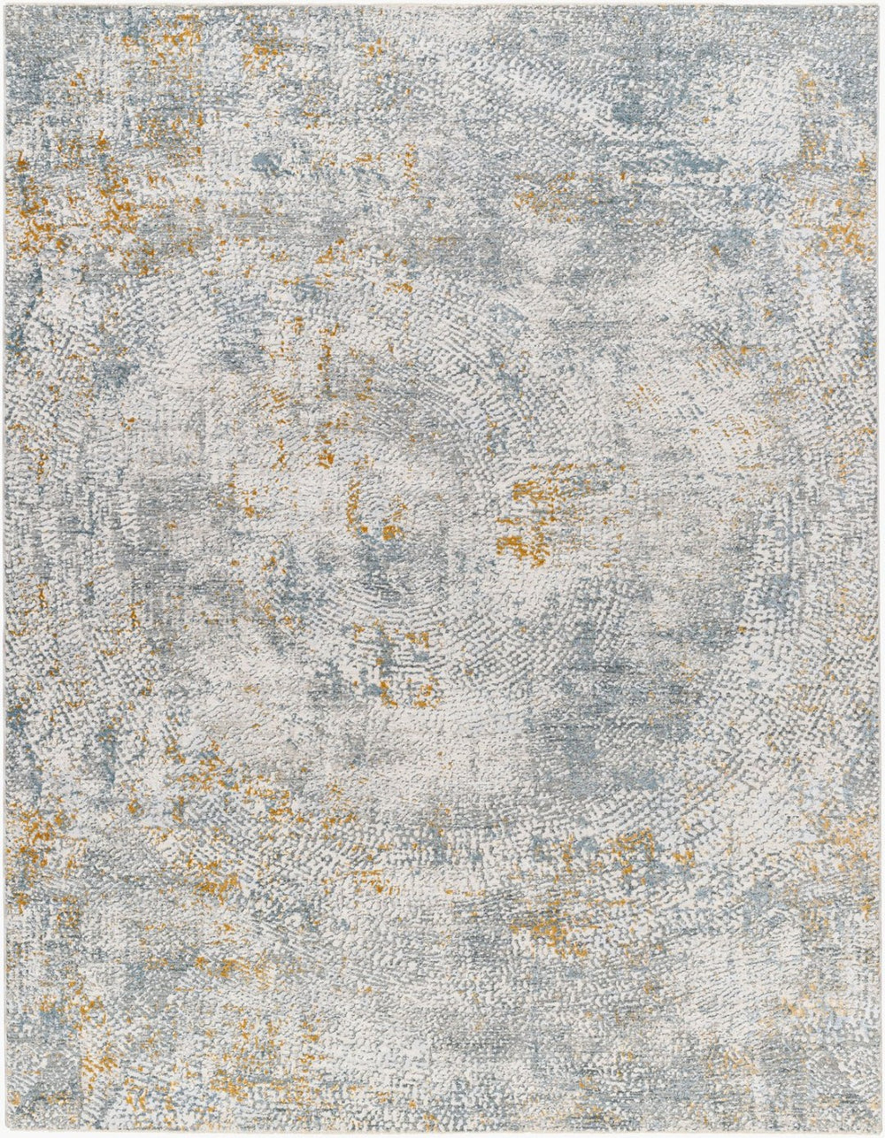 Livabliss Dresden Geometric Polyester Area Rug with Fringe Border for Living and Dining Rooms White, Medium G 9' x 12'2" DRE2320-9122