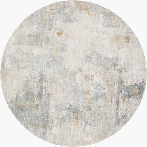 Livabliss Dresden Machine Woven Polyester Area Rug with Fringe Border for Large Living Spaces Medium Gray, Gr 7'10" x 7'10" DRE2321-710RD