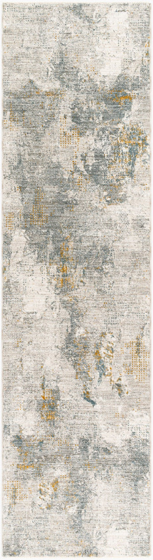 Livabliss Dresden Machine Woven Polyester Area Rug with Fringe for Living or Dining Rooms Medium Gray, Gr 2'7" x 10' DRE2322-2710