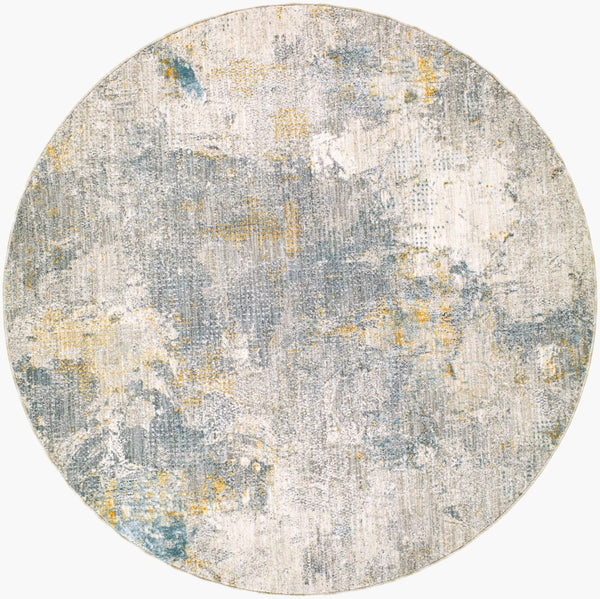 Livabliss Dresden Machine Woven Polyester Area Rug with Fringe for Living or Dining Rooms Medium Gray, Gr 5'3" x 5'3" DRE2322-53RD