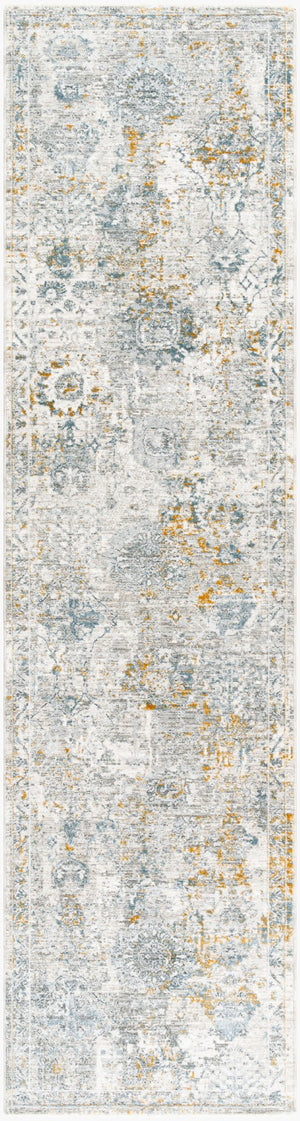 Livabliss Dresden Traditional Area Rug Machine Woven Polyester with Fringe for Large Living Spaces Medium Gray, Gr 2'7" x 10' DRE2323-2710