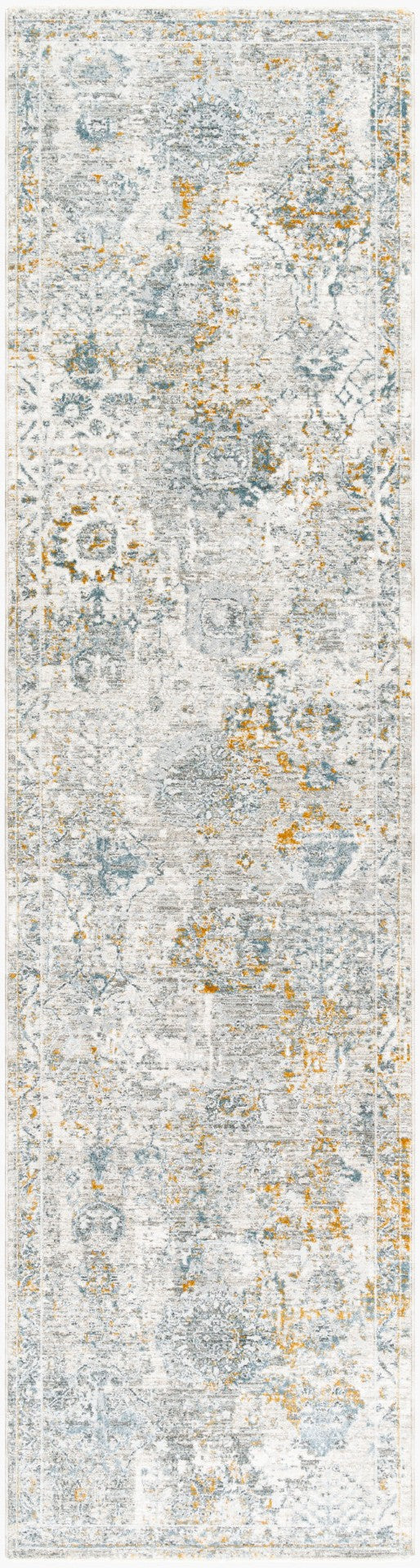 Livabliss Dresden Traditional Area Rug Machine Woven Polyester with Fringe for Large Living Spaces Medium Gray, Gr 2'7" x 10' DRE2323-2710