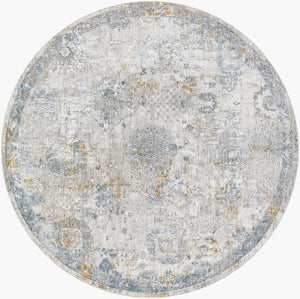 Livabliss Dresden Traditional Area Rug Machine Woven Polyester with Fringe for Large Living Spaces Medium Gray, Gr 6'7" x 6'7" DRE2323-67RD