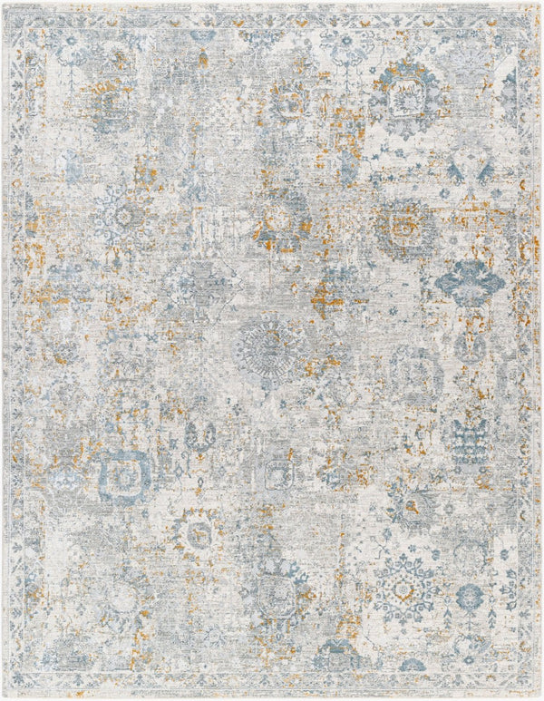 Livabliss Dresden Traditional Area Rug Machine Woven Polyester with Fringe for Large Living Spaces Medium Gray, Gr 12' x 15' DRE2323-1215