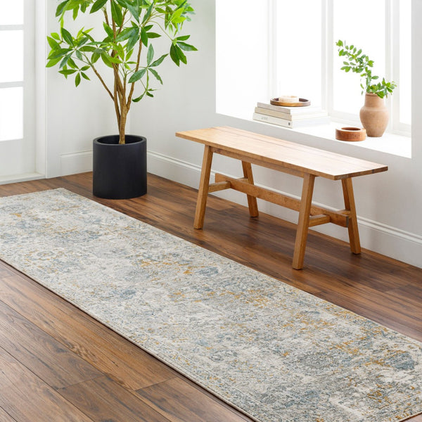 Livabliss Dresden Traditional Area Rug Machine Woven Polyester with Fringe for Large Living Spaces Medium Gray, Gr 2'7" x 10' DRE2323-2710