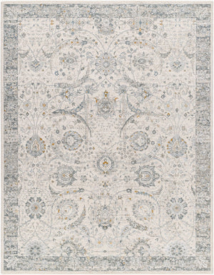 Livabliss Dresden Traditional Medallion Area Rug Polyester Machine Woven for Formal Living Rooms White, Medium G 10' x 13'11" DRE2326-1014