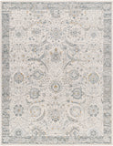 Dresden DRE-2326 9' x 12'2" Machine Woven Rug DRE2326-9122  White, Medium Gray, Gray, Light Slate, Denim, Mustard Surya