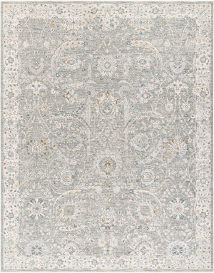 Livabliss Dresden Traditional Medallion Area Rug Machine Woven Polyester for Living and Dining Rooms Gray, Medium Gr 2' x 2'11" DRE2327-23
