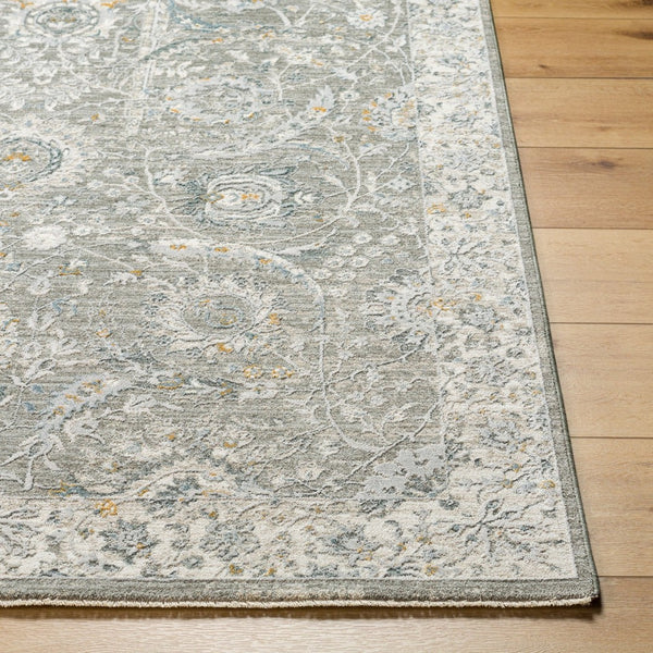 Livabliss Dresden Traditional Medallion Area Rug Machine Woven Polyester for Living and Dining Rooms Gray, Medium Gr 2' x 2'11" DRE2327-23