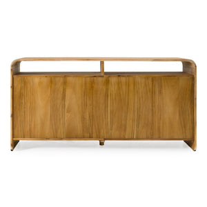 VIG Furniture Dresden Solid Acacia Dresser With 6 Drawers, Natural Grain Finish, Fully Assembled, Durable Hardware VGWD-BH-VF-DS-NAT