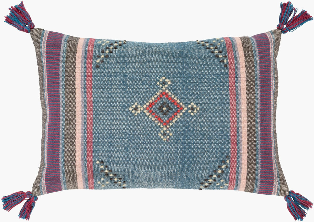 Surya Darian Handwoven Cotton Wool Lumbar Pillow Global Pattern Sofa Accent Boho Decor DRI001-1624D