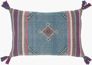 Surya Darian Handwoven Cotton Wool Lumbar Pillow Global Pattern Sofa Accent Boho Decor DRI001-1624
