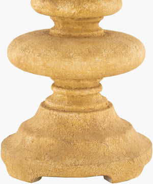 Surya Darla 24" Elegant Accent Table Lamp With Resin Body & Linen Shade For Stylish Home Décor Body, Cream,Finial, Cream,Harp, Metallic ,Brass,Cord, Brown Resin,Linen,Polyester,Resin Drl-001