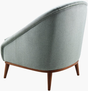 Surya Sandro Modern Accent Chair Set - Plush Comfort, Minimalist Design, Perfect For Stylish Living Spaces Upholstery, Light Sage,Base, Sage Polyester,Beechwood,Polyurethane Foam Dro-001