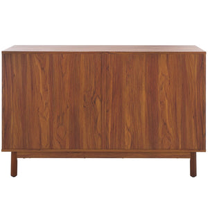 Safavieh Aino 6 Drawer Dresser Walnut 60.7" x 17.7" x 32.2"