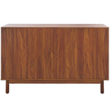 Safavieh Aino 6 Drawer Dresser Walnut 60.7" x 17.7" x 32.2"