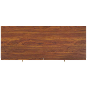 Safavieh Aino 6 Drawer Dresser Walnut 60.7" x 17.7" x 32.2"