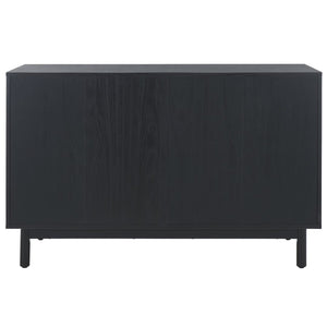 Safavieh Aino 6 Drawer Dresser Black 60.7" x 17.7" x 32.2"