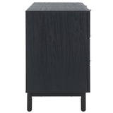 Safavieh Aino 6 Drawer Dresser Black 60.7" x 17.7" x 32.2"