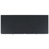 Safavieh Aino 6 Drawer Dresser Black 60.7" x 17.7" x 32.2"