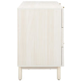 Safavieh Aino 6 Drawer Dresser White 60.7" x 17.7" x 32.2"