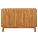 Safavieh Aino 6 Drawer Dresser Oak 60.7" x 17.7" x 32.2"