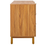 Safavieh Aino 6 Drawer Dresser Oak 60.7" x 17.7" x 32.2"