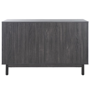 Safavieh Aino 6 Drawer Dresser Distressed Black 60.7" x 17.7" x 32.2"