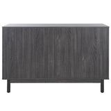 Safavieh Aino 6 Drawer Dresser Distressed Black 60.7" x 17.7" x 32.2"