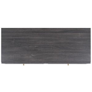 Safavieh Aino 6 Drawer Dresser Distressed Black 60.7" x 17.7" x 32.2"