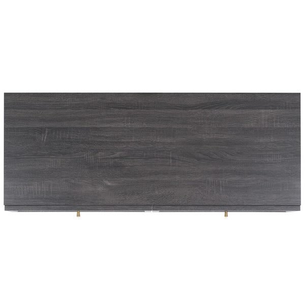 Safavieh Aino 6 Drawer Dresser Distressed Black 60.7" x 17.7" x 32.2"