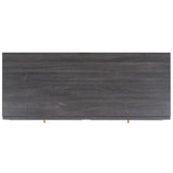 Safavieh Aino 6 Drawer Dresser Distressed Black 60.7" x 17.7" x 32.2"