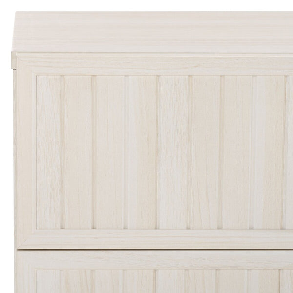 Safavieh Axelle 6 Drawer Dresser White / Gold / Gold 63.1" x 18.5" x 32.4"