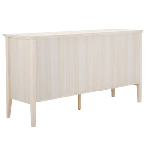 Safavieh Sondra 6 Drawer Dresser White / Gold 63" x 18.5" x 33.4"