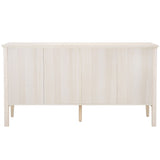 Safavieh Sondra 6 Drawer Dresser White / Gold 63" x 18.5" x 33.4"