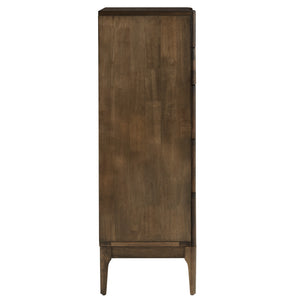 Homelegance By Top-Line Ashford Persian Walnut 5-Drawer Chest Walnut Wood