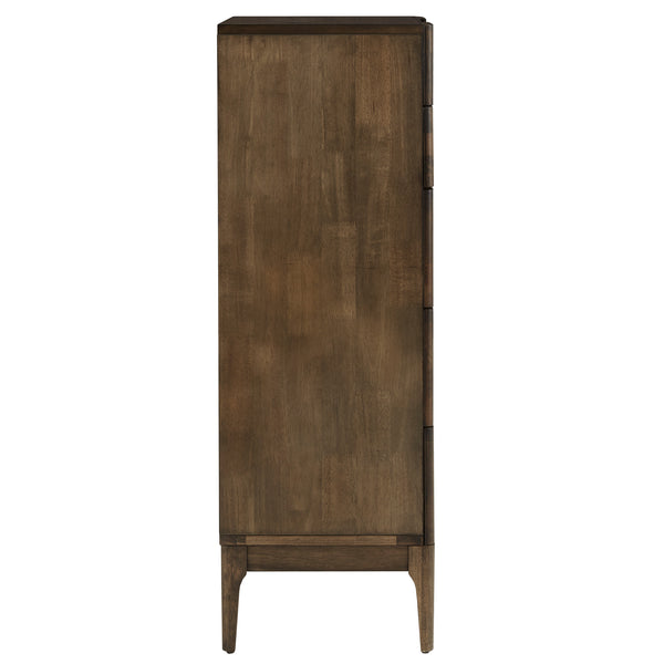 Homelegance By Top-Line Ashford Persian Walnut 5-Drawer Chest Walnut Wood