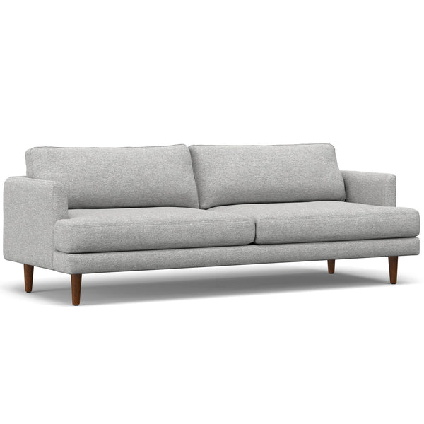 English Elm Livingston 90" Mid-Century Modern Sofa In Mist Grey - Oversized Comfort, Eco-Friendly Design, Seats 3 B136P159962