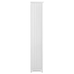 English Elm Acadian 5 Shelf Bookcase - Handcrafted White Solid Wood With Adjustable Shelves For Stylish Storage B136P158297